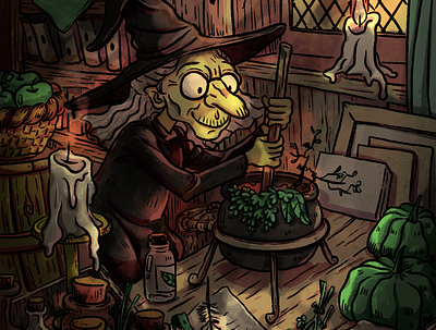 Witch Potion character concepts fantasy art halloween illustration scene witches