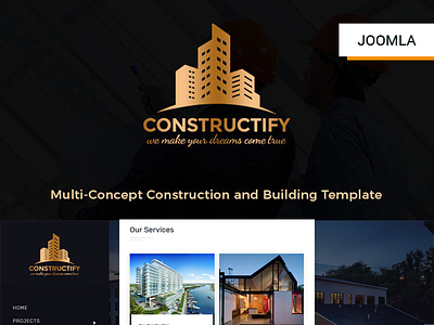 Constructify- Construction and Building Joomla Template