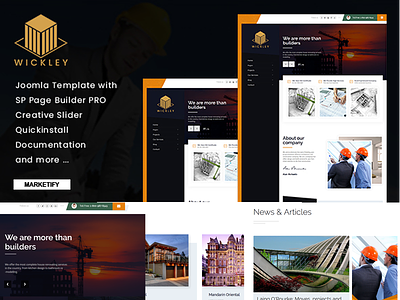 Wickley - Construction, Industry and Factory Joomla Template
