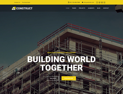 Construct - Construction, Building Joomla 4 Template bootstrap business corporate design illustration joomla theme logo multipurpose portfolio responsive