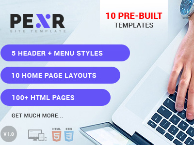 Pexr - Responsive MultiPurpose HTML5 Template