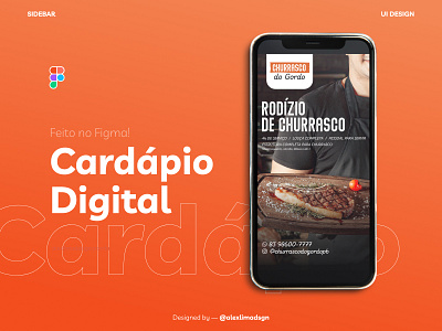 Cardápio digital para divulgação de serviços branddesign branddesigner branding cardapiodigital churrasco design designdigital graphic design graphicdesign icon identidade visual illustration logo projetoui ui