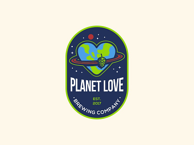 Planet Love Brewing beer brewing craft beer logo love planet planet love