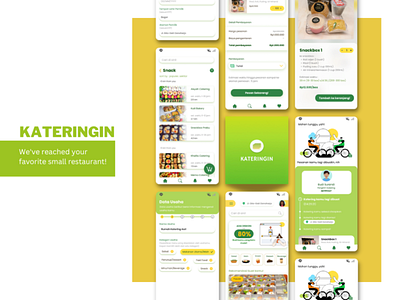 Kateringin app design food logo mobile mobileapp ui