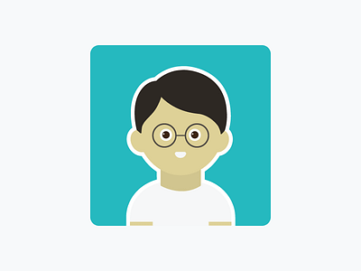 Dude dude with glasses illustration vector