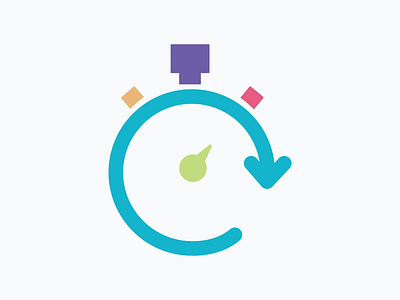 Icon – Quick Reponse icon iconic illustration timer