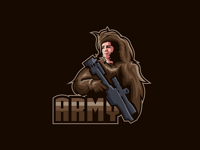 army concept logo design