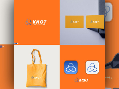 KNOT- A networking business company brand branding graphic design logo