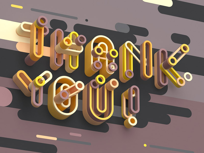 Thank You by Martin Speidel on Dribbble