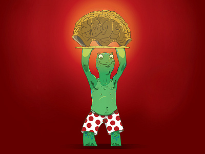 Happy Turtle Doodle boxer brain dot happy naked prize shine turtle win