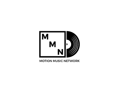 Motion Music Network Logo Design band black design disc krado logo logo design logofolio music studio vinyl white