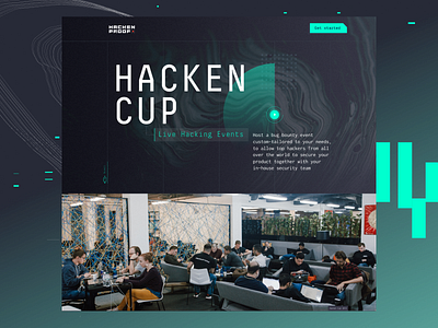 HackenProof: Hacken Cup cybersecurity design figma landing security ui ux web design webmil webmil web production