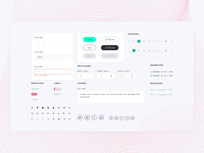 UI kit for cybersecurity company