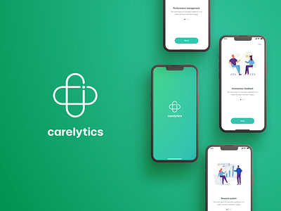 Carelytics: employee engagement app app application employee figma healthcare management ui ux webmil webmil web production