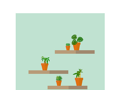 Houseplant Trifecta design illustration logi mightier poster rebound