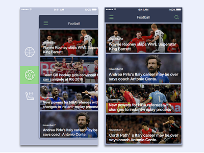 Sport Blog App