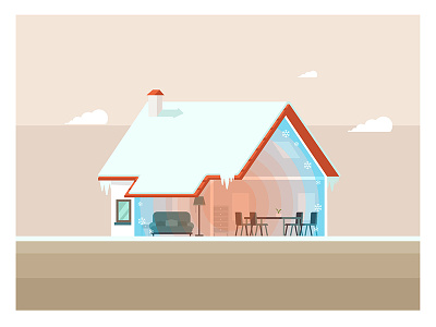 Winter House - Why to isolate? 2 illustration isolate motion design winter