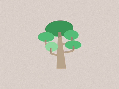 Just a Tree - 1 flat design green illustration tree vegetation