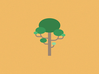 Just a Tree - 3 flat design green illustration tree vegetation