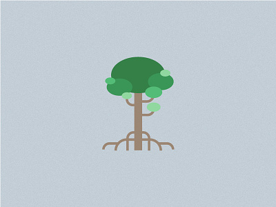 Just a Tree - 5 flat design green illustration tree vegetation