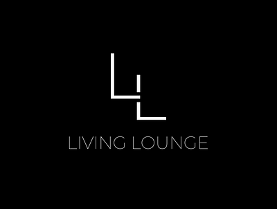 Living Lounge Logo living lounge minimal minimal logo minimalist minimalist logo minimalistic minimalistic logo typography typography logo typography only white