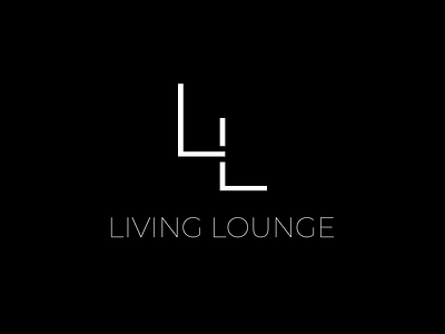 Living Lounge Logo living lounge minimal minimal logo minimalist minimalist logo minimalistic minimalistic logo typography typography logo typography only white