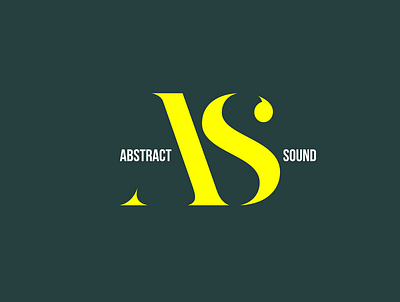 Abstract Sound Logo a abstract anagram anagram design anagram logo big letters flat flat design flat logo graphic design green logo logo design s serif serif font sound typography typography logo yellow