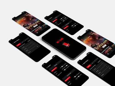 We care Solution Concept - Netflix app design graphic design ui ux