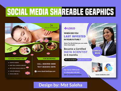 Social media shareable graphics