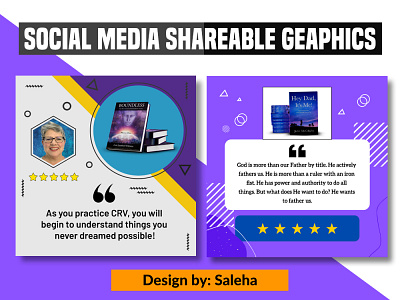 Social media shareable quotes design illustration