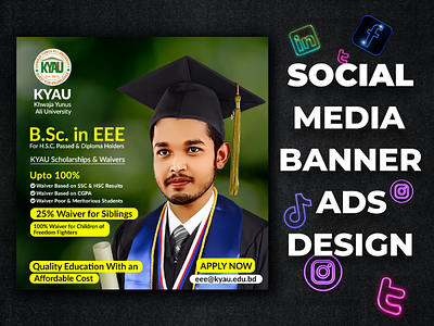 Social media Image ads for University