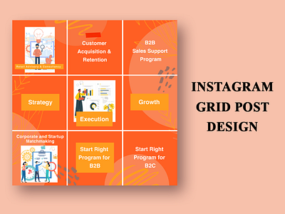 Instagram grid post design