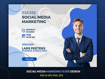 Marketing webinar flyer design
