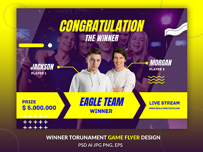 Winning team flyer design