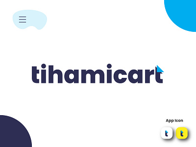 Tihamicart wordmark logo app branding design graphic design logo logo design minimal logo typography vector wordmark log
