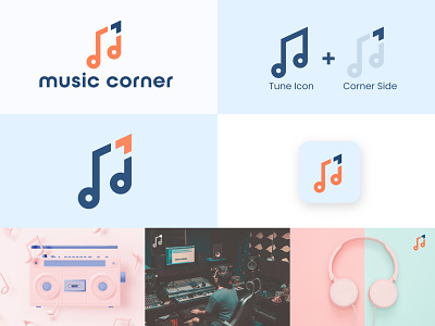 Music Corner Logo Design