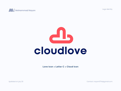 Cloudlove Logo Design 2022 trending logo 99 design logo app icon brand guideline brand identity design branding cloud storage creative logo data storage graphic design iconic letter c logo design love icon minimal logo modern logo monogra online storage storage app vector