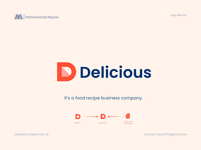 Delicious food recipe business company logo