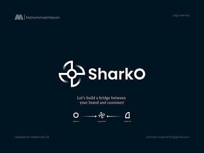 SharkO marketing agency company logo design