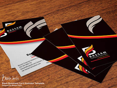 Black Business Card Design ai templates business card design card design templates