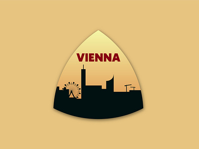 Vienna Skyline design illustration merch print vector