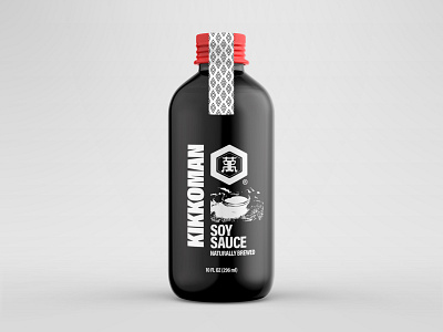 Kikkoman Soy Sauce brand identity branding design illustration logo packaging print vector