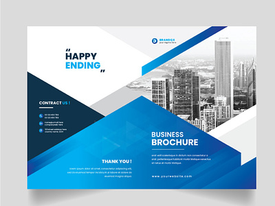 Bi fold brochure template