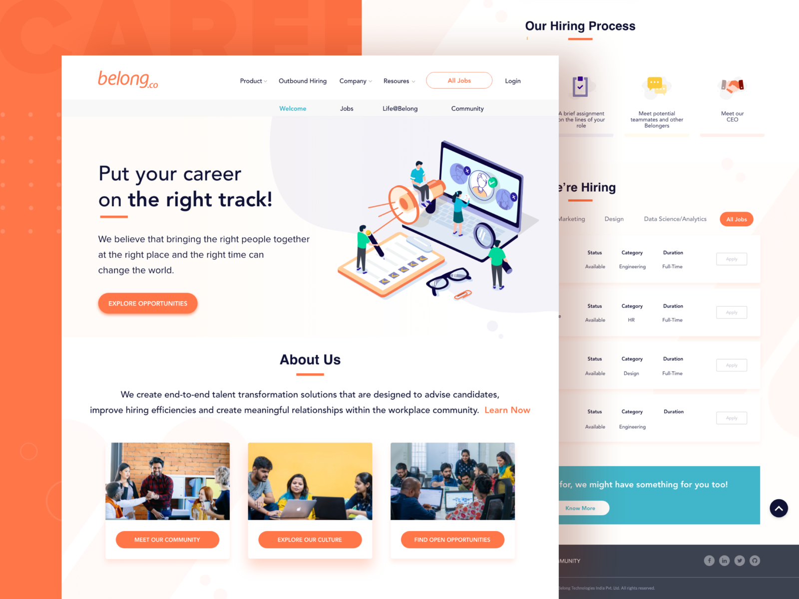 Career Landing Page by Adil on Dribbble