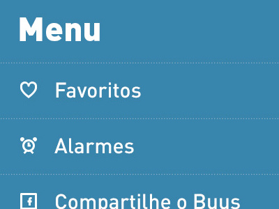 Some menu studies app apple blue brazil bus buus dpaola icon icons interface ios iphone menu mobile