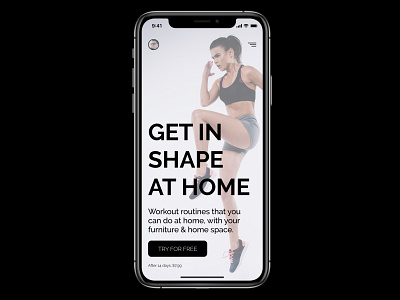 Daily UI #03 app application design dpaola fitness fitness app ios iphone mobile ui ux