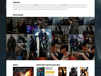 IMDb Movie page redesign art direction batman fantasy fi imdb redesign ui website