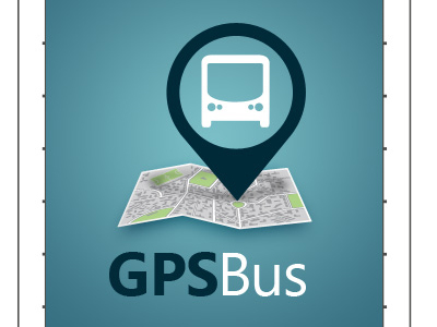 Gps Bus Logo app application bus device gps logo mobile ui