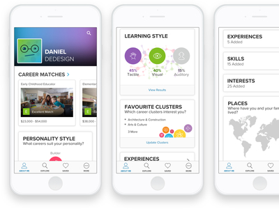 Xello Mobile App android app application design dpaola interface ios iphone mobile ui ux