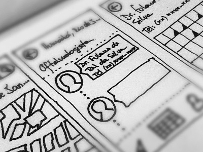 Scketching app application calendar design dpaola gps interface ios ipad iphone location medical mobile moleskine paper scketch service ui ux wireframe wireframing